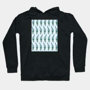 Peacock Feather Pattern Hoodie